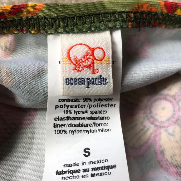 Ocean Pacific floral Swim bottom Size S - Picture 5 of 7